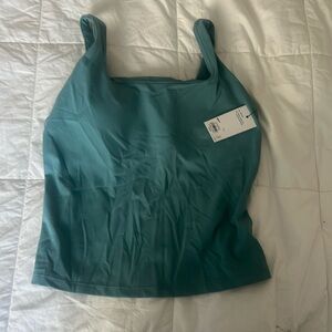 Women's Light teal/green large FLX Affirmation Square Neck Tank Top
